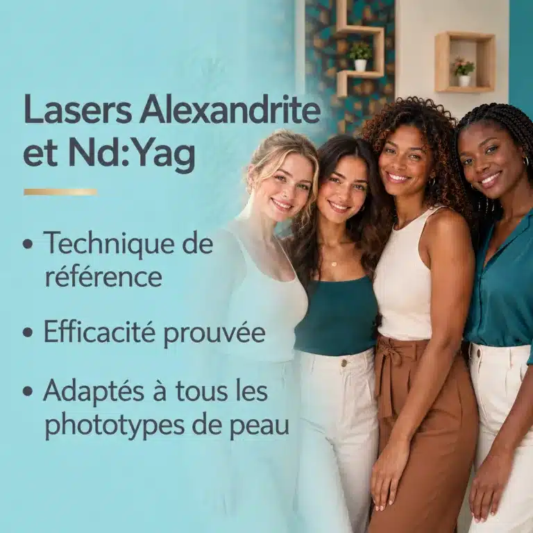 Lasers Alexandrite et Nd:Yag pour différents phototypes – version mobile