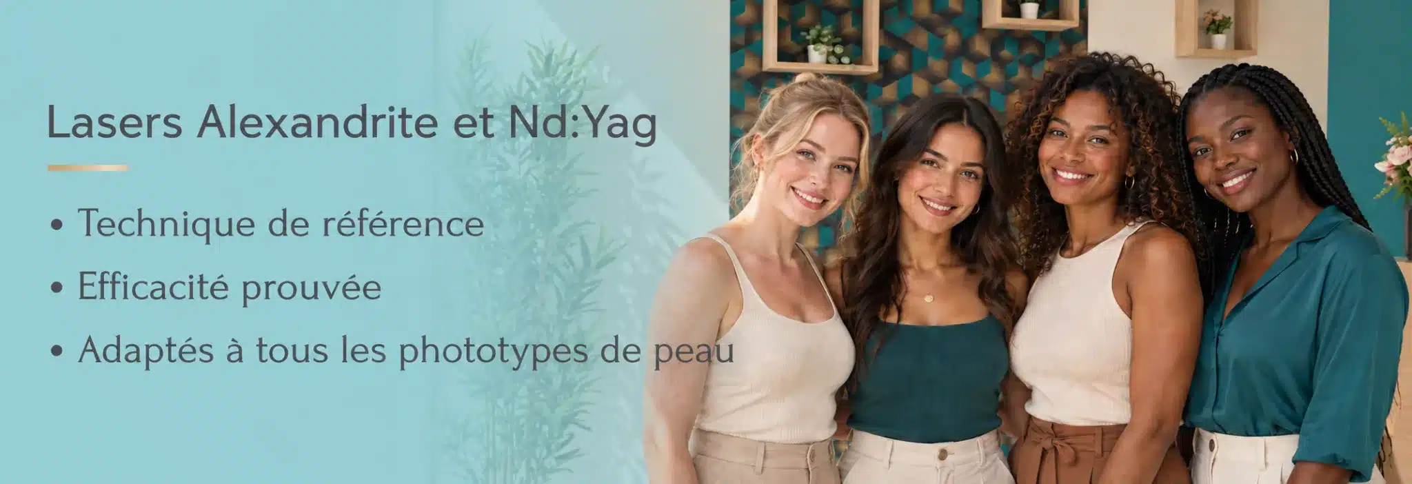 Lasers Alexandrite et Nd:Yag adaptés aux différents phototypes